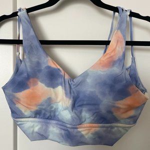 Like New, Buffbunny Monarch Sports Bra in Rainwater Swirl Print in size Large